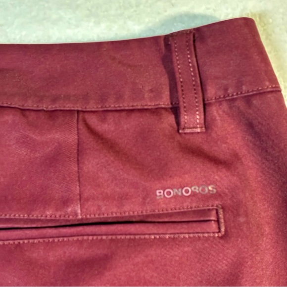 Bonobos Men’s Performance Link Golf Pant Wine Maroon Slim Straight 32x34 - Picture 5 of 7